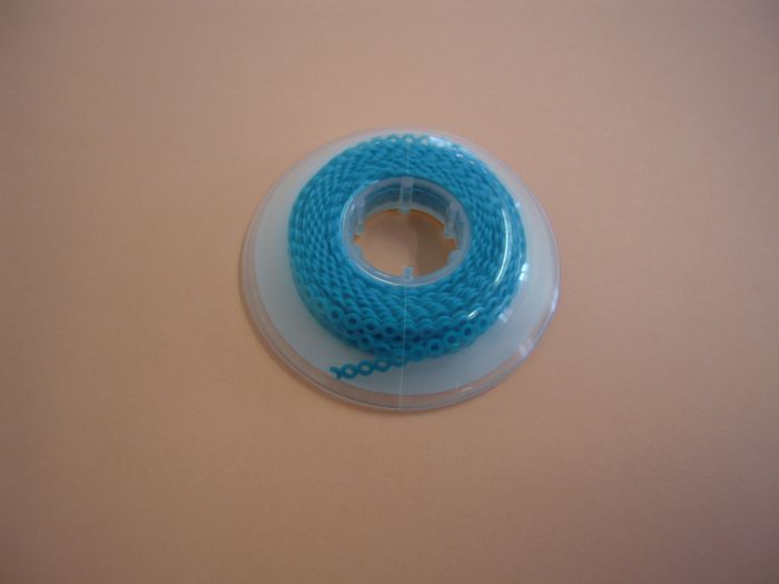 TEAL CHAIN ELASTIC 15' CONTINUOUS