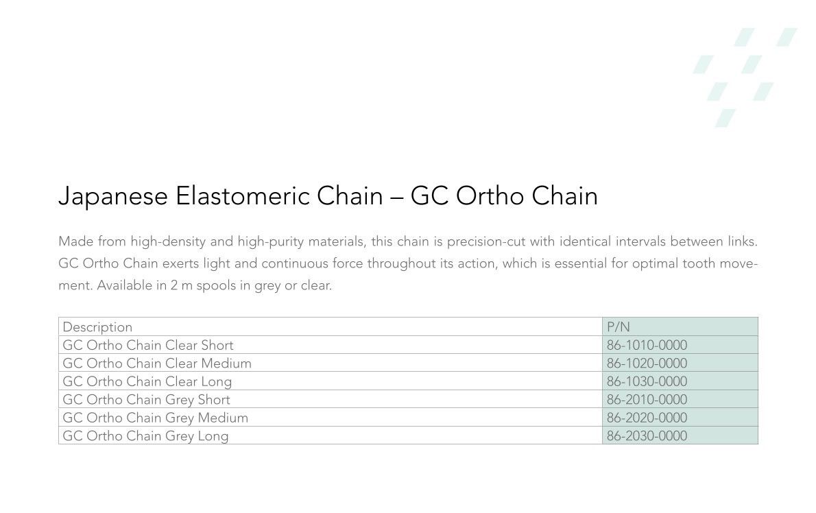 GC elastické řetízky
