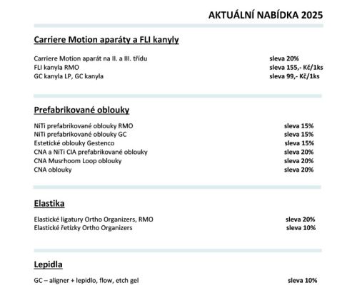 AKTUÁLNÍ NABÍDKA 2025