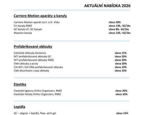 AKTUÁLNÍ NABÍDKA 2026
